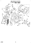 SECTION Diagram and Parts List for REL4634BL1  Roper Dryer
