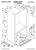 CABINET PARTS Diagram and Parts List for KBLC36FTS00  KitchenAid Refrigerator