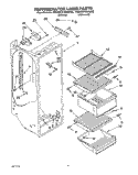 REFRIGERATOR LINER Diagram and Parts List for RS20CKXAL02  Roper Refrigerator