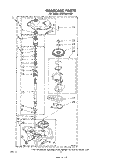 GEARCASE Diagram and Parts List for LA5700XPW3  Whirlpool Washer