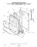 REFRIGERATOR DOOR , NOT ILLUSTRATED Diagram and Parts List for ET18GKXSW0B  Whirlpool Refrigerator
