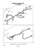 WIRING HARNESS , LITERATURE AND OPTIONAL Diagram and Parts List for MW8570XR0  Whirlpool Microwave