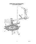 UPPER WASH AND RINSE Diagram and Parts List for KUDP22ST4  KitchenAid Dishwasher