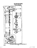 GEARCASE Diagram and Parts List for LA8580XWF2  Whirlpool Washer