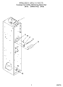FREEZER LINER Diagram and Parts List for KSSP42QFB05  KitchenAid Refrigerator
