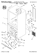 CABINET Diagram and Parts List for KBRS22KGAL0  KitchenAid Refrigerator