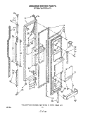 FREEZER DOOR Diagram and Parts List for KSRF26DSWHY0  KitchenAid Refrigerator