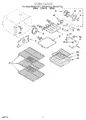 OVEN Diagram and Parts List for KERH507YAL4  KitchenAid Range