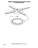 LOWER WASHARM AND STRAINER Diagram and Parts List for KUDA23HYWH0  KitchenAid Dishwasher