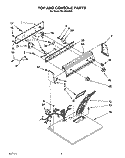 SECTION Diagram and Parts List for REL5646AW0  Roper Dryer