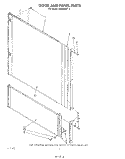 DOOR AND PANEL Diagram and Parts List for 4KUDI220T2  KitchenAid Dishwasher