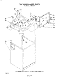 TOP AND CABINET , LITERATURE AND OPTIONAL Diagram and Parts List for LA7680XSW1  Whirlpool Washer