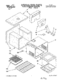 INTERNAL OVEN Diagram and Parts List for SF380PEWN0  Whirlpool Range