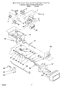 MOTOR AND ICE CONTAINER Diagram and Parts List for 4YGD27DCHT00  Whirlpool Refrigerator