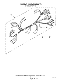 WIRING HARNESS Diagram and Parts List for RB2600XKW3  Whirlpool Wall Oven