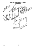 FRAME AND CONSOLE Diagram and Parts List for DU9450XY0  Whirlpool Dishwasher