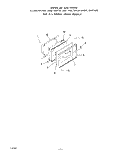 OVEN DOOR, LIT/OPTIONAL Diagram and Parts List for 1444W1A  Roper Range