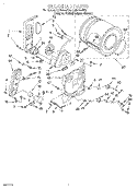 BULKHEAD Diagram and Parts List for LGR5644EQ0  Whirlpool Dryer