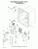 Part Location Diagram of W11684721 Whirlpool HOUSING