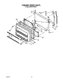 FREEZER DOOR Diagram and Parts List for KTRI18KWWH11  Whirlpool Refrigerator