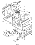 AIR FLOW Diagram and Parts List for CAW29B2A1  Whirlpool Air Conditioner