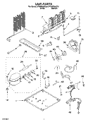 UNIT Diagram and Parts List for ET8MTKXKT01  Whirlpool Refrigerator