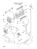 ICEMAKER Diagram and Parts List for 3XARG488G00  Whirlpool Refrigerator