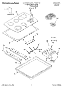 SECTION Diagram and Parts List for KECC567HSS2  KitchenAid Cooktop