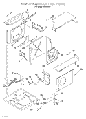 AIR FLOW AND CONTROL Diagram and Parts List for CA15WCK0  Crosley Air Conditioner