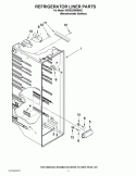 REFRIGERATOR LINER PARTS Diagram and Parts List for KSRS22MWMS02  KitchenAid Refrigerator