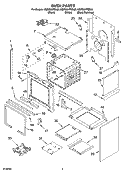 OVEN PARTS Diagram and Parts List for KGRI801PBL00  KitchenAid Range
