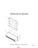 OPTIONAL WALL CAPS Diagram and Parts List for RC8920XRH2  Whirlpool Cooktop