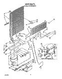 UNIT Diagram and Parts List for ET18PKXSW10  Whirlpool Refrigerator