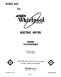 SECTION Diagram and Parts List for LE7680XMW0  Whirlpool Dryer