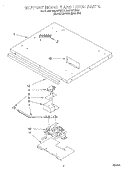 SUPPORT MODULE AND LATCH Diagram and Parts List for RM770PXBQ1  Whirlpool Wall Oven