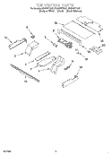 TOP VENTING, OPTIONAL Diagram and Parts List for GBD307PDB2  Whirlpool Wall Oven