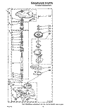 GEARCASE Diagram and Parts List for KAWE900TWH1  KitchenAid Washer