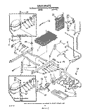 UNIT Diagram and Parts List for 4ED25PWXWN00  Whirlpool Refrigerator