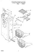 FREEZER LINER Diagram and Parts List for 4YED25DQFW01  Whirlpool Refrigerator