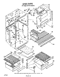 LINER Diagram and Parts List for EHT201ZKWR0  Whirlpool Refrigerator