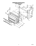 FREEZER DOOR Diagram and Parts List for 3XARG475WP01  Whirlpool Refrigerator