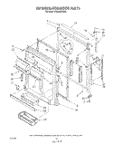 REFRIGERATOR DOOR, FREEZER DOOR Diagram and Parts List for ET20DKXVW00  Whirlpool Refrigerator