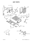 UNIT PARTS Diagram and Parts List for 6ISC21N4AF00  Whirlpool Refrigerator