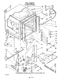 TUB , LIT/OPTIONAL Diagram and Parts List for DU7216XS2  Whirlpool Dishwasher