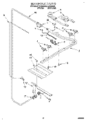 MANIFOLD Diagram and Parts List for FLP320AW0  Roper Range