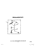 MISCELLANEOUS Diagram and Parts List for CA2762XWG0  Whirlpool Washer