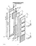 FREEZER DOOR Diagram and Parts List for KSSS42MWX00  KitchenAid Refrigerator