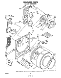 SECTION Diagram and Parts List for LE5920XMW1  Whirlpool Dryer
