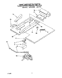 VENT AND LATCH Diagram and Parts List for KEBS107YWH2  KitchenAid Wall Oven