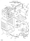 LINER Diagram and Parts List for 4ET16NKXEN00  Whirlpool Refrigerator